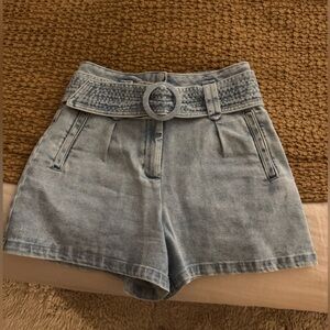 Sézane Women's Blue Denim Shorts Sz 4